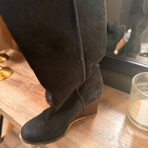 UGG Black Tall Wedge Boots — Classic + Cozy + Hard to Find